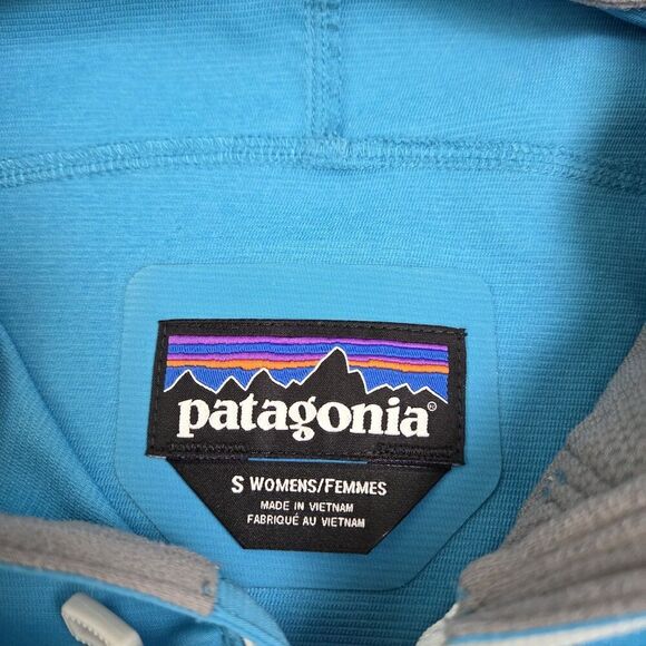 Patagonia Levitation Windbreaker Hooded Jacket Aqua Blue Women's S - Picture 7 of 15